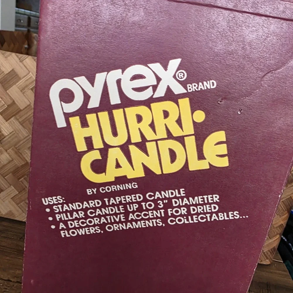Pyrex Hurri-Candle Corning Hurricane Candle 11.5